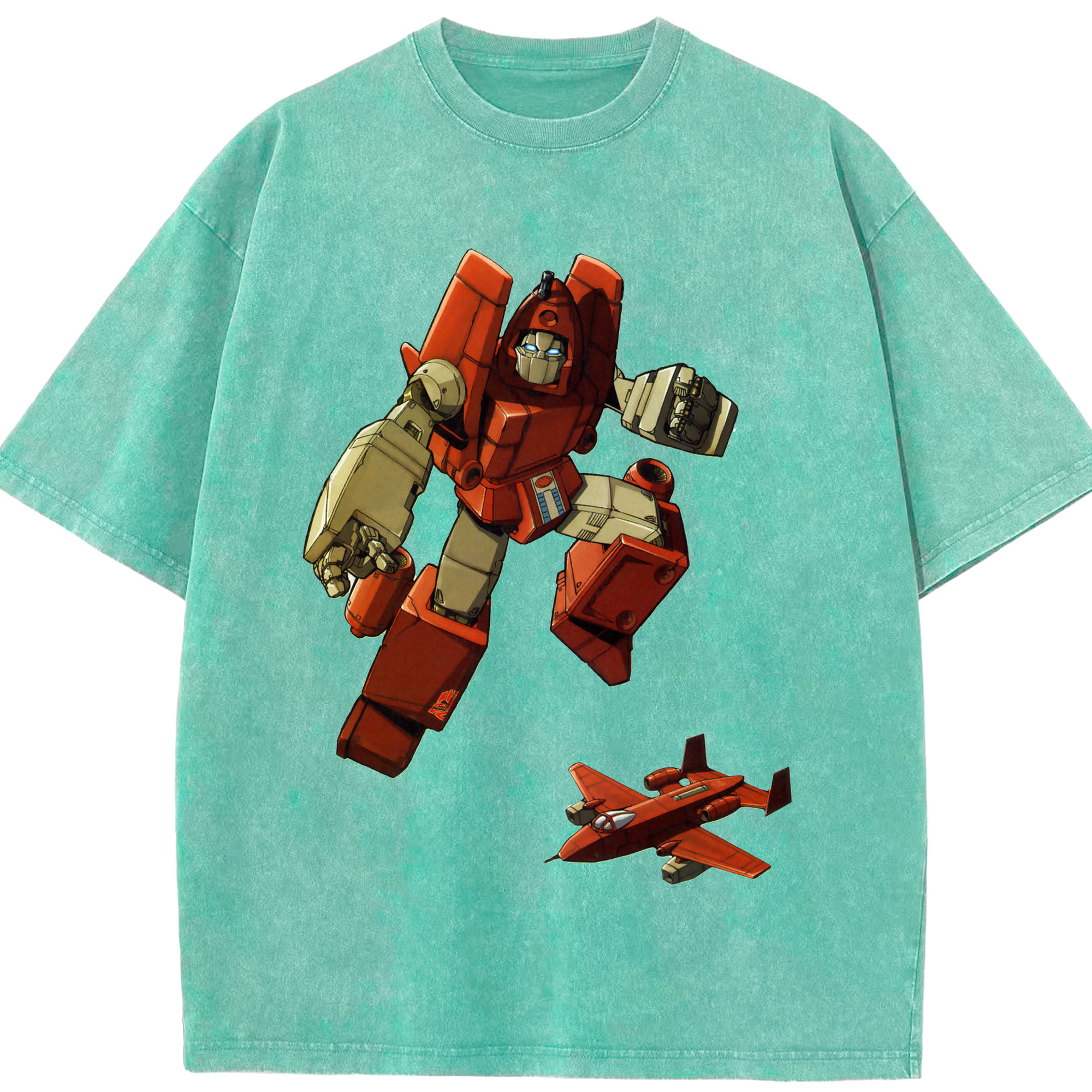 （画像用）  綿100% ヴィンテージ風 半袖Tシャツ（フロントプリント）